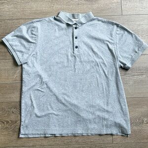 rag & bone Men’s Gray Polo Short Sleeve Shirt